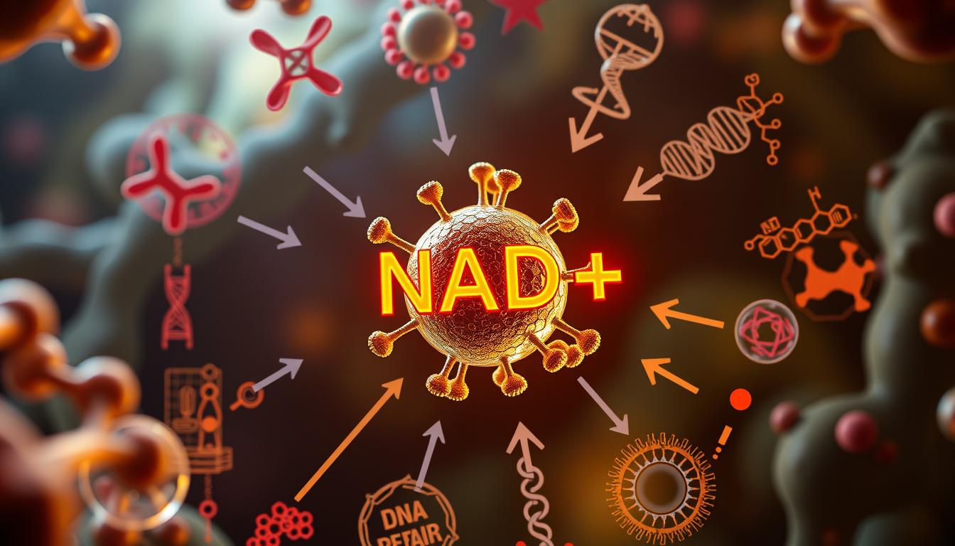 NAD+ function in cellular processes