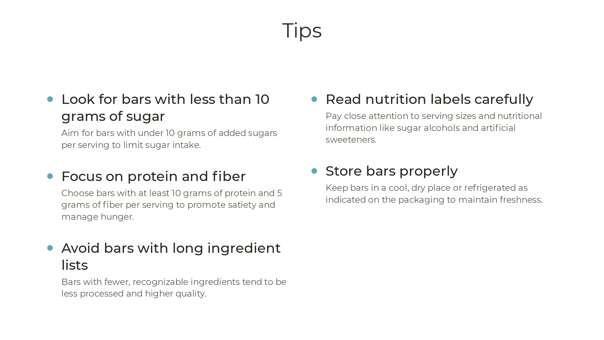 Low Sugar Protein Bar Slide 5